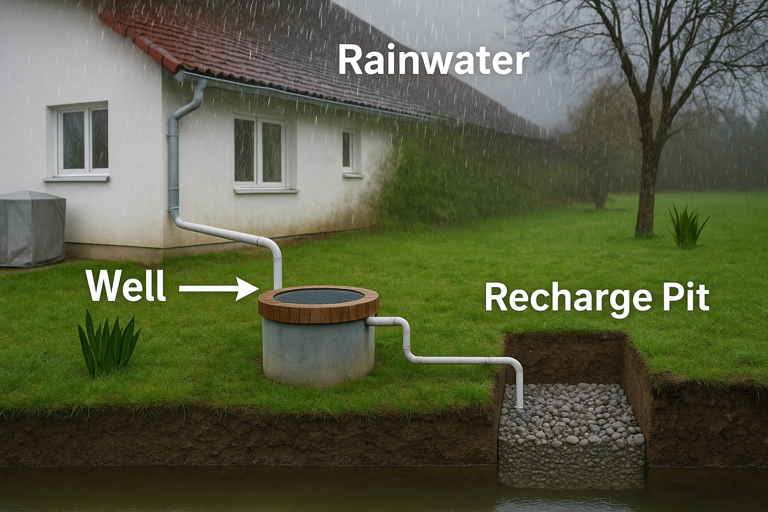 A recharge well is an artificial construction which is used to supplement groundwater by directing surface water or rainfall into underlying aquifers. Recharging a well is the practice of intentionally diverting harvested rainfall into wells and restoring the aquifers that have been depleted by over-pumping. Wells can be filled with rainwater in two most common […]